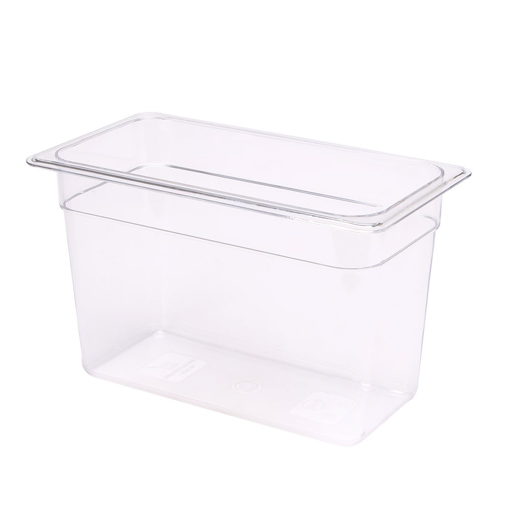 Pans, Food, 3.9 Quart, Quarter-Size, 10.4 x 6.4 x 6 Inch Clear, Plastic,10 - 1 EACH