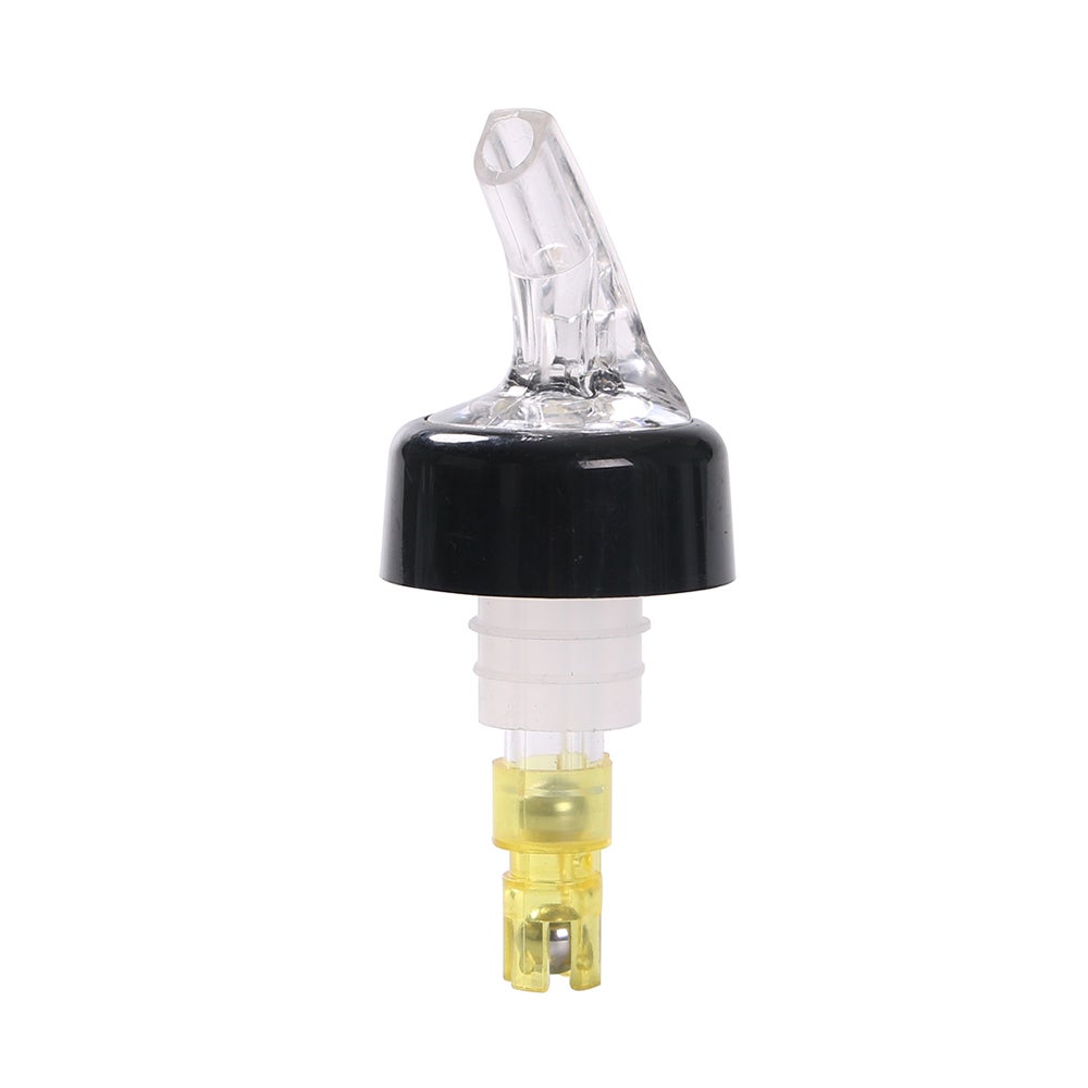 Pourers, Liquor, 1.5 Ounce, Yellow & Clear, Plastic, with Collar,50 - 1 EACH