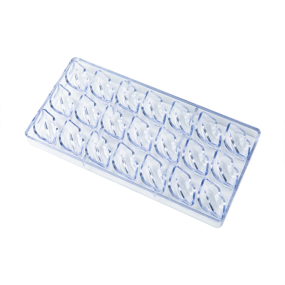 Molds, Chocolate, 21-Compartment, Lips-Shaped, Clear, Polycarbonate,10 - 1 EACH