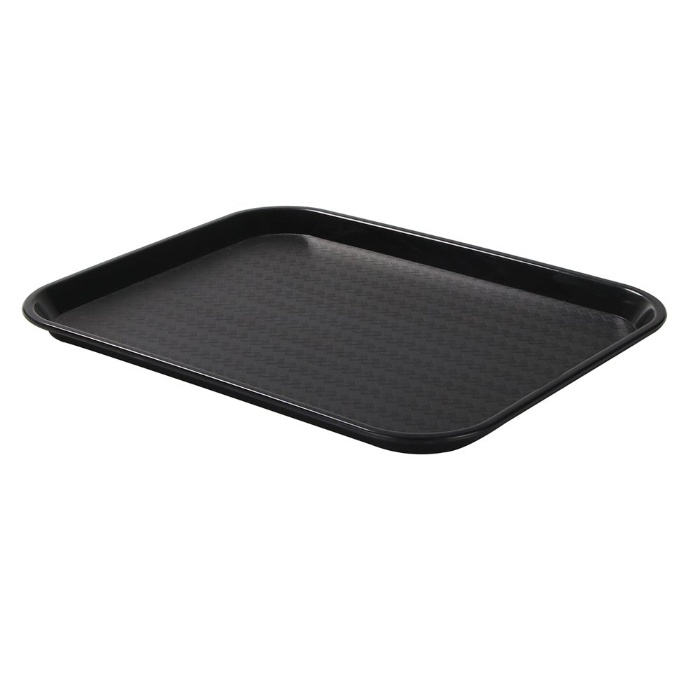 Trays, Fast Food, 12 x 16 Inch, Black, Plastic,50 - 1 EACH