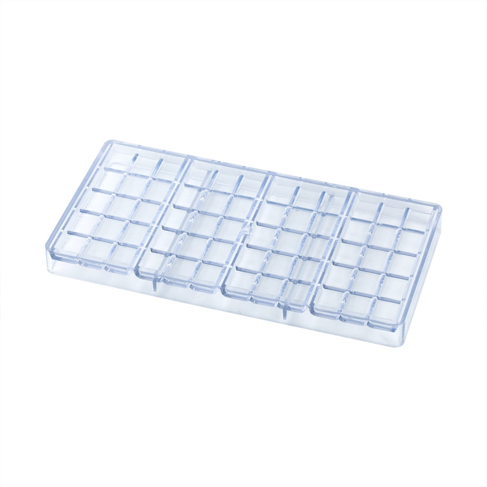 Molds, Chocolate, 4-Compartment, Break-Apart, Clear, Polycarbonate,10 - 1 EACH