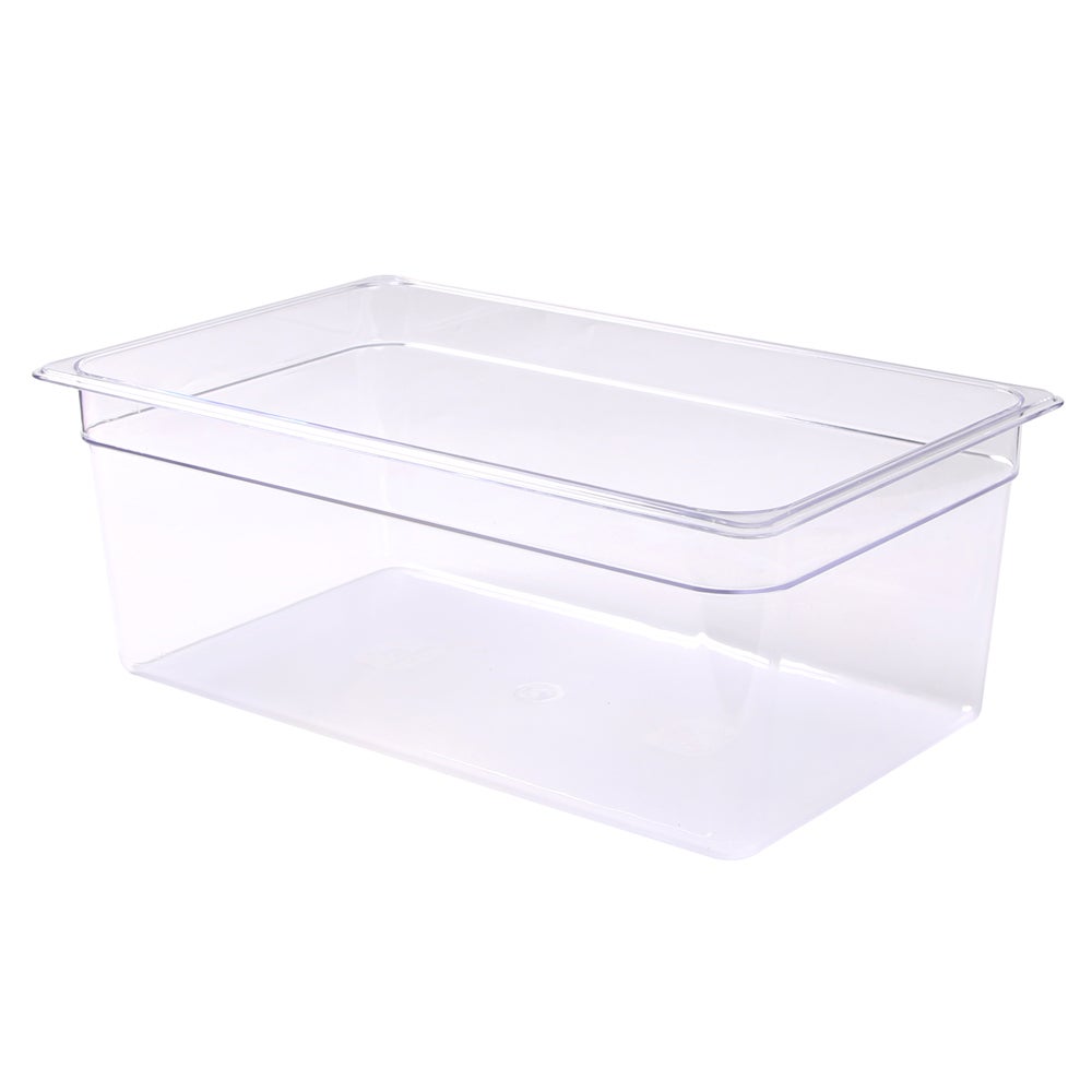 Pans, Food, 27 Quart, Full-Size, 20.9 x 12.8 x 8 Inch Clear, Plastic,10 - 1 EACH