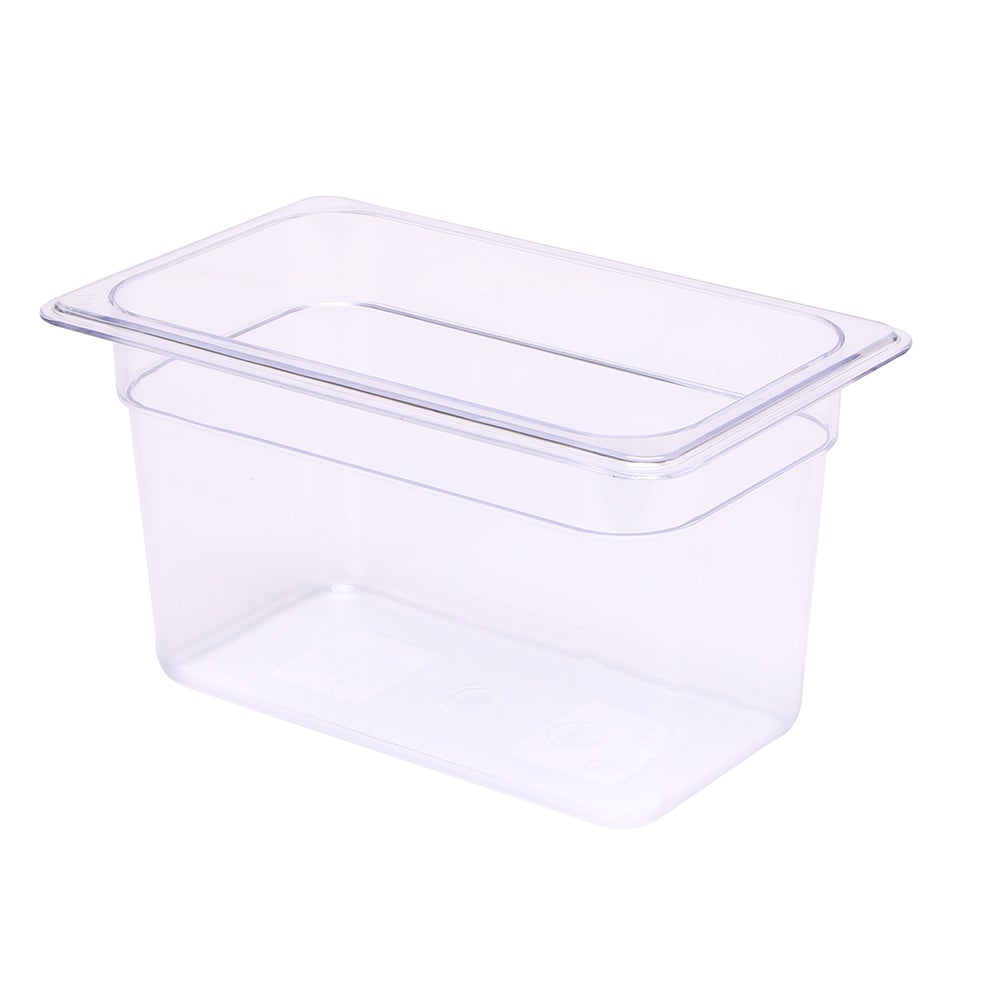 Pans, Food, 7.3 Quart, Third-Size, 12.8 x 6.9 x 8 Inch Clear, Plastic,10 - 1 EACH