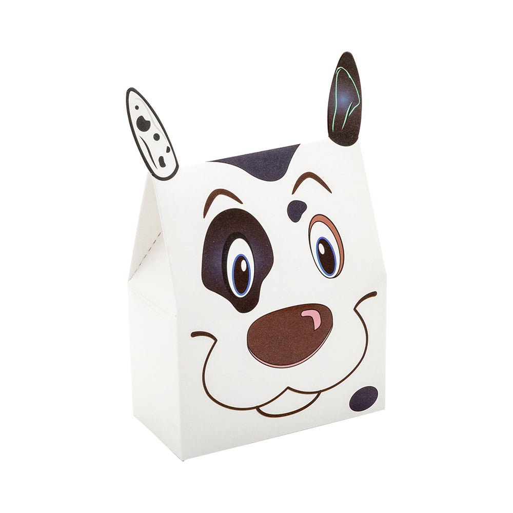 Boxes, Gift, 4 x 2 x 5 Inch, Paper, Happy Spotted Dog,1 - 100 EACH