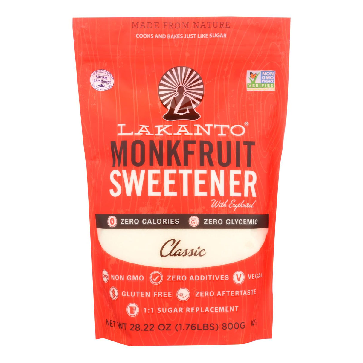 Sweetener, Monk Fruit, Classic,8 - 28.22 OUNCE