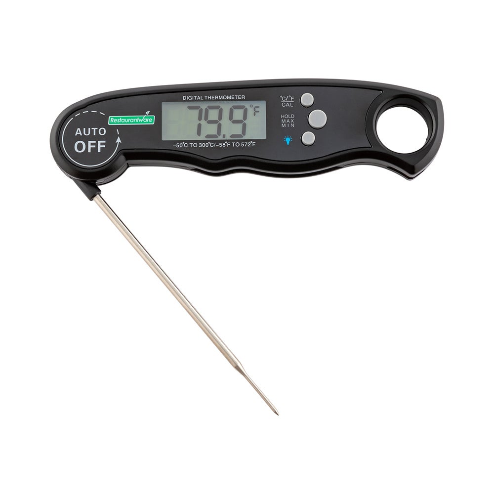 Thermometer, Meat, Digital, -58 to 572 Degrees Fahrenheit, Compact, with Folding Probe,1 - 1 EACH