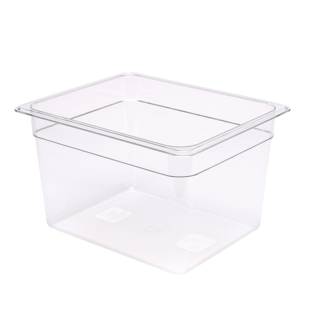 Pans, Food, 12.4 Quart, Half-Size, 12.75 x 10.4 x 8 Inch Clear, Plastic,10 - 1 EACH