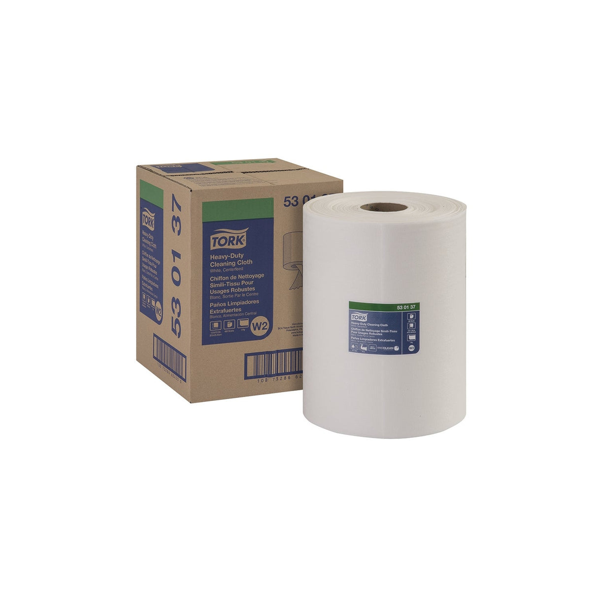 Towels, Center-Pull Cleaning, Heavy-Duty, White, 12.6 x 10 Inch,1 - 400 COUNT