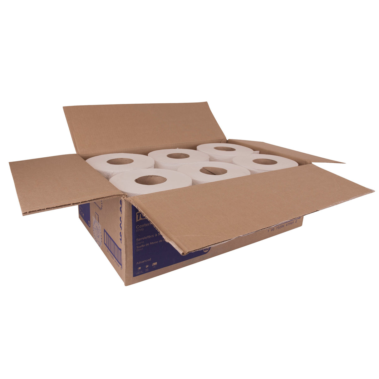 Towels, Center-Pull Roll, 2-Ply, White, 7.6 x 11.8 Inch,6 - 500 COUNT