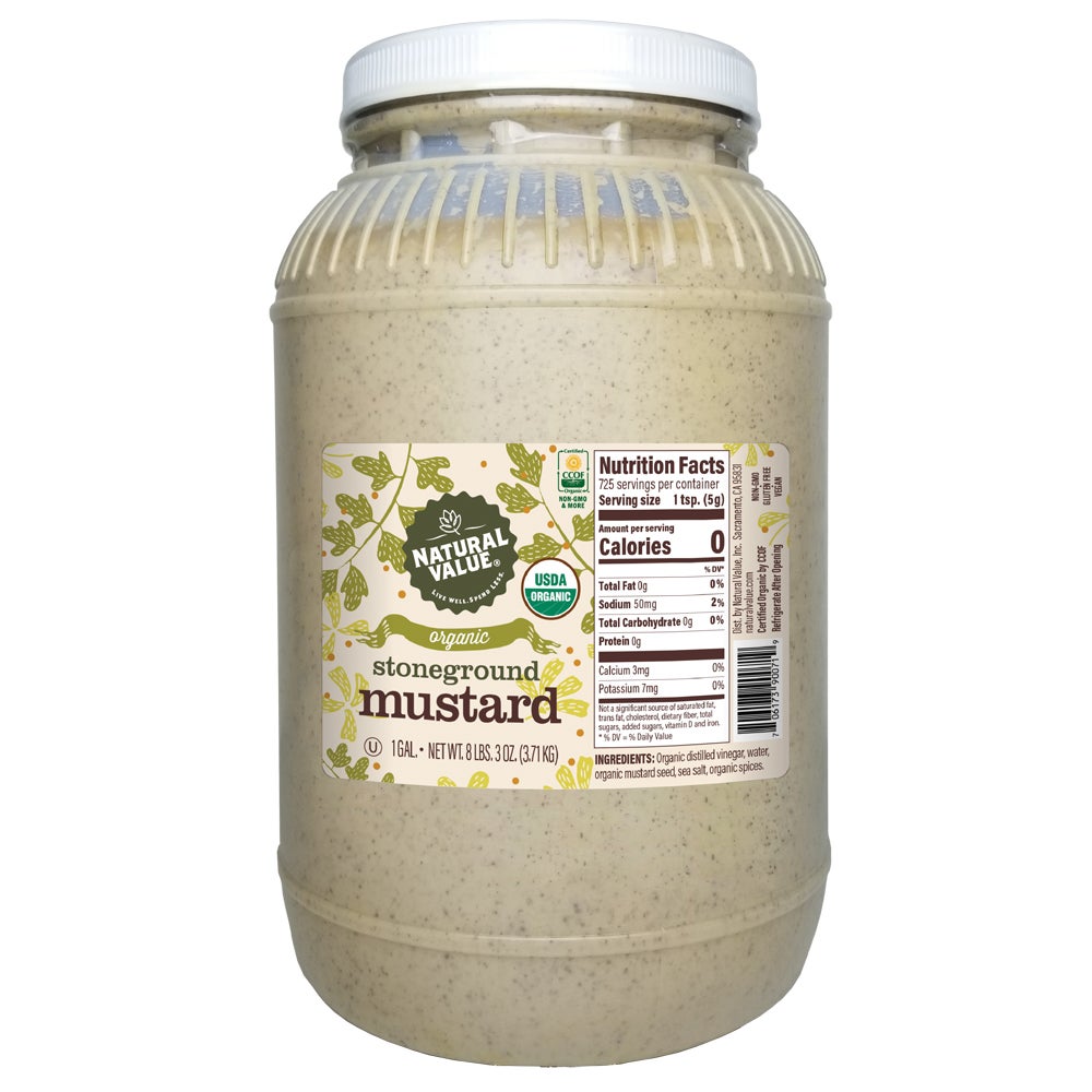 Mustard, Stone Ground,4 - 1 GALLON