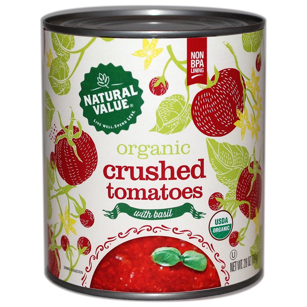 Tomatoes, Crushed, with Basil,12 - 28 OUNCE