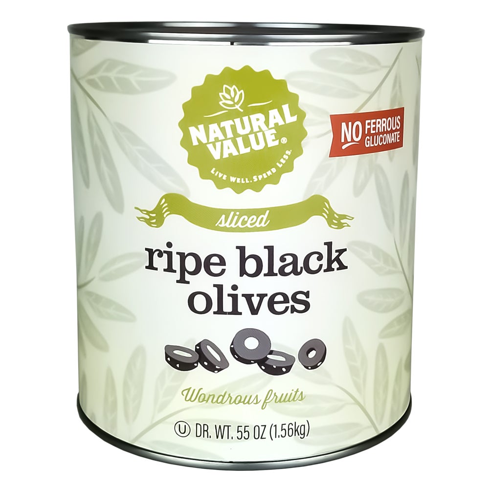Olives, Black, Sliced,6 - 55 OUNCE