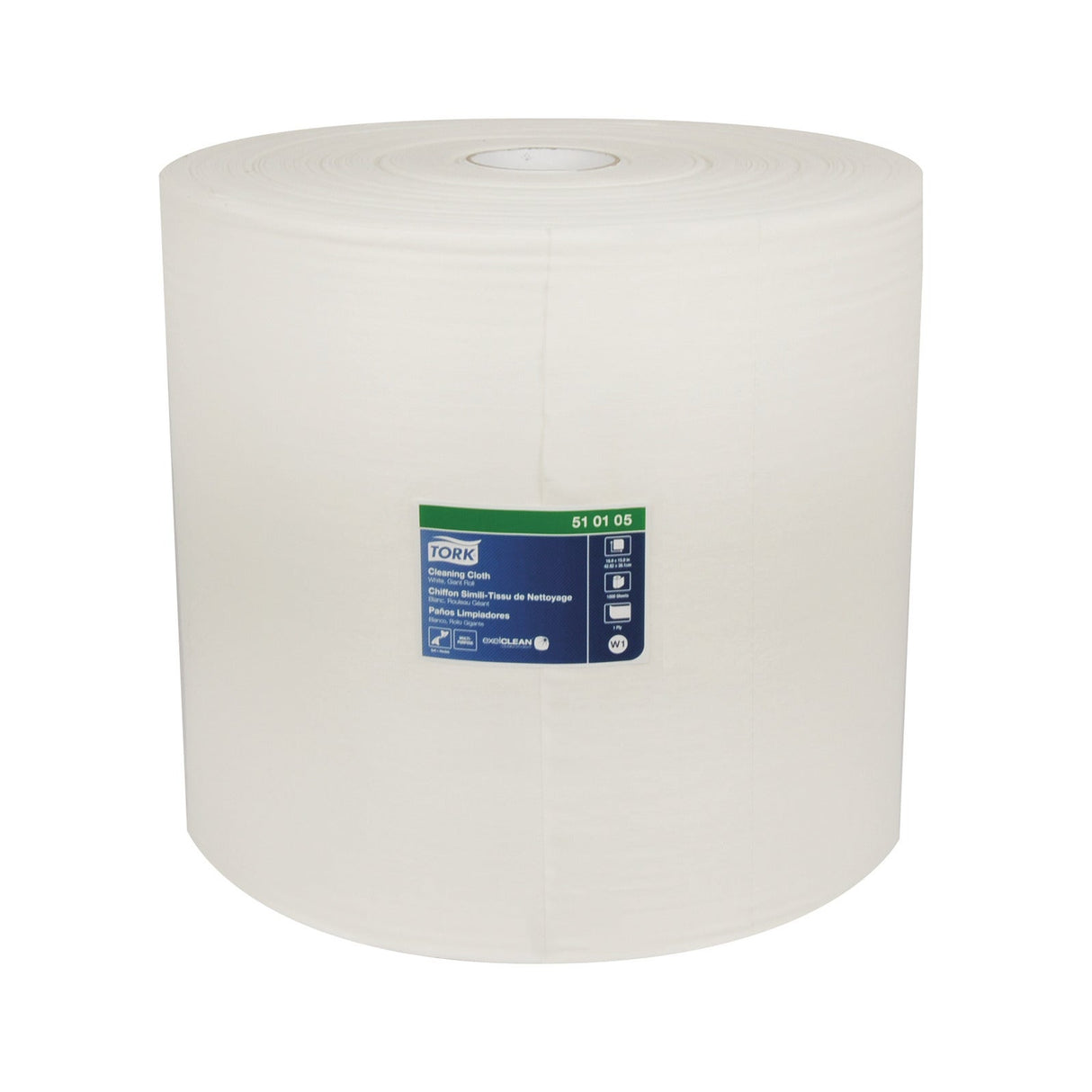 Wipers, Cleaning, 1-Ply, White, 12.6 x 13.3 Inch,1 - 1100 COUNT