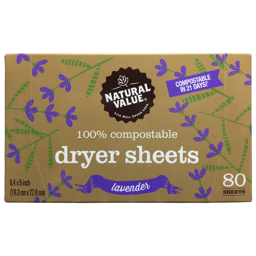 Dryer Sheets, Fabric Softening, Lavender,6 - 80 COUNT