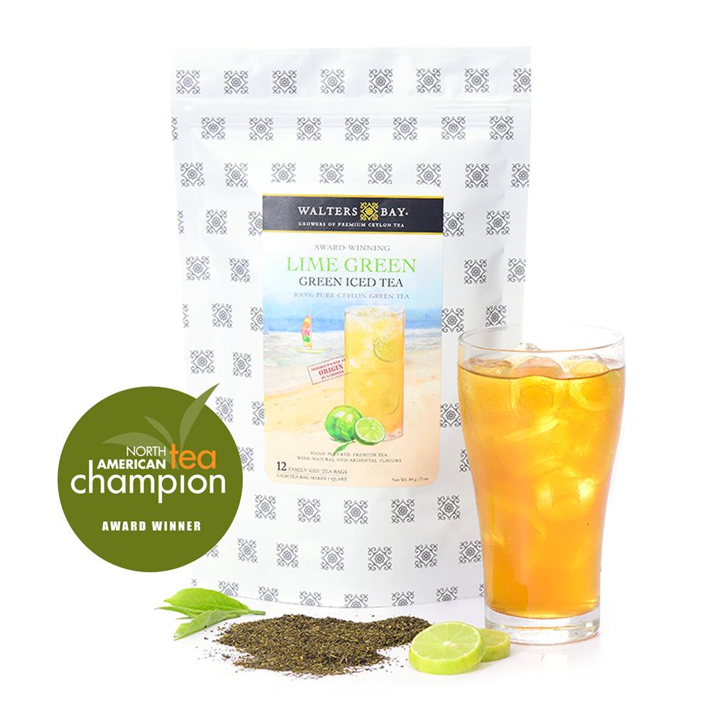Iced Tea, Lime Green, Filter Bag,6 - 12 COUNT
