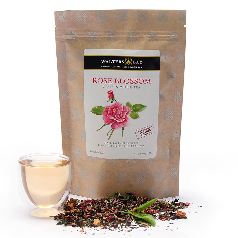Tea, Rose Blossom, Loose Leaf,6 - 100 Gram Avg