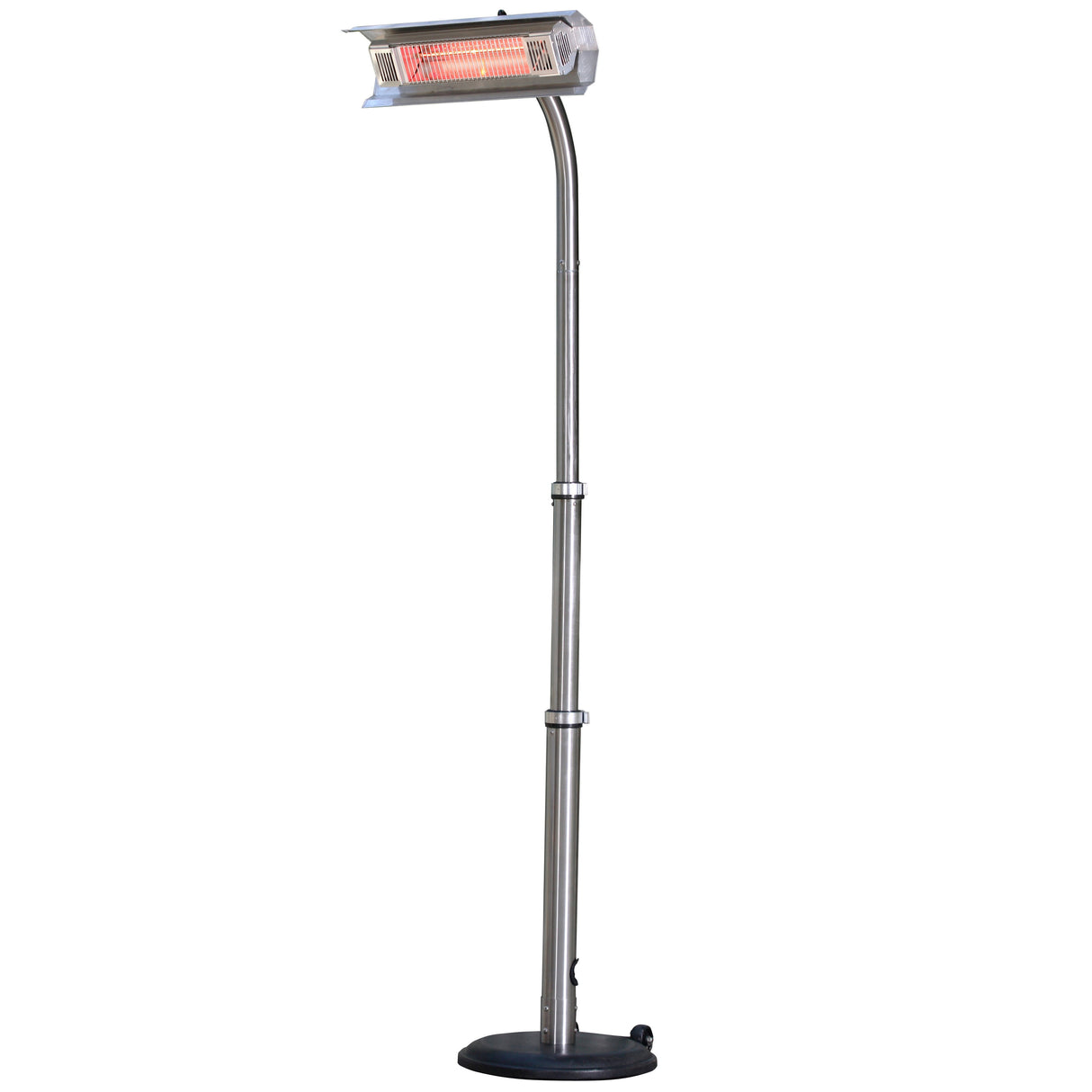 Heater, Patio, Telescoping Offset Pole, Stainless Steel, Infrared, Electric,1 - 1 EACH