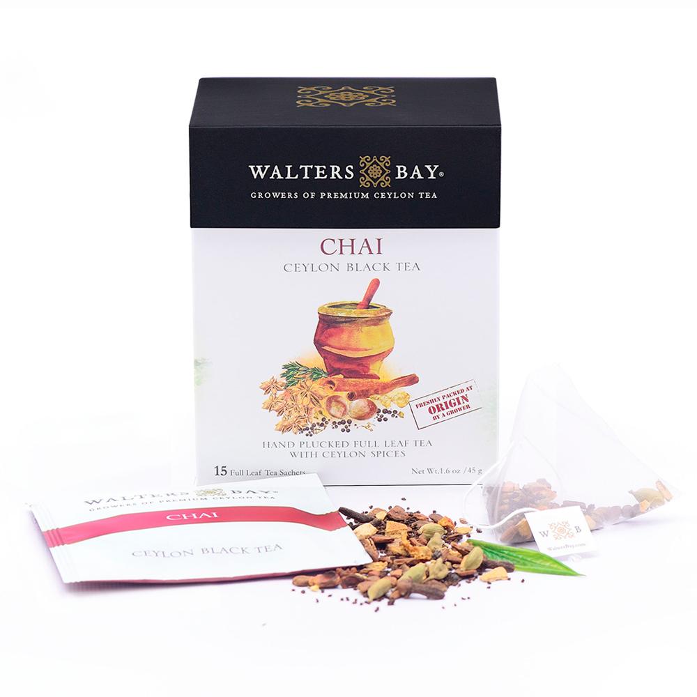 Tea, Chai, Individually Wrapped with String,6 - 15 COUNT