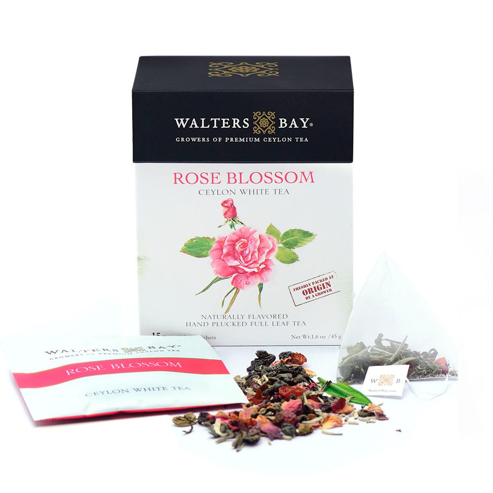 Tea, Rose Blossom, Individually Wrapped with String,6 - 15 COUNT