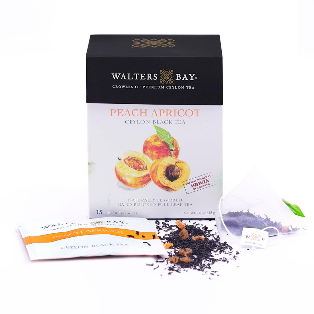 Tea, Peach Apricot, Individually Wrapped with String,6 - 15 COUNT