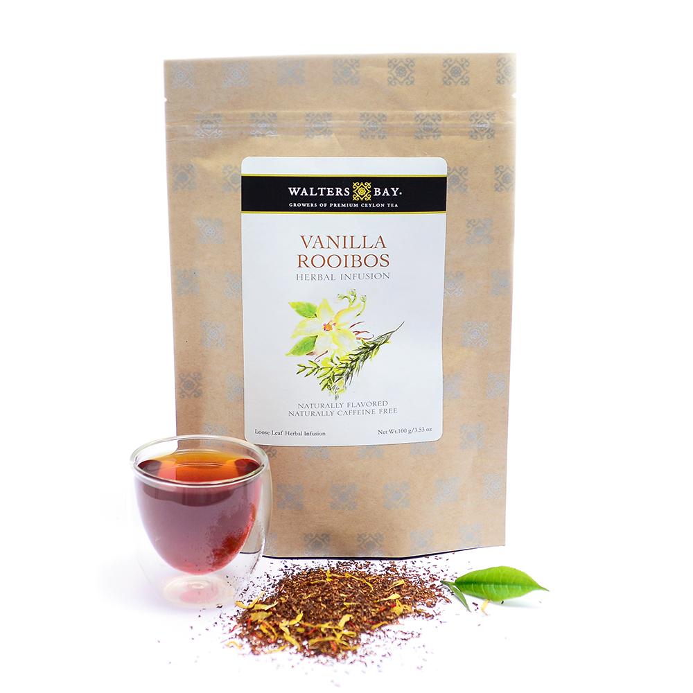 Tea, Vanilla Rooibos, Loose Leaf,6 - 100 Gram Avg