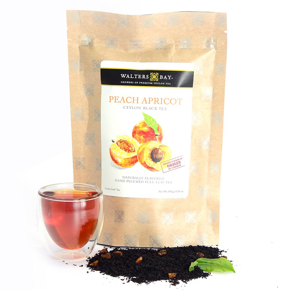 Tea, Peach Apricot, Loose Leaf,6 - 100 Gram Avg