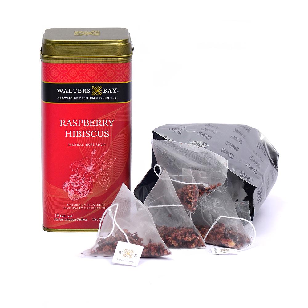 Tea, Raspberry Hibiscus, Tin,6 - 18 COUNT