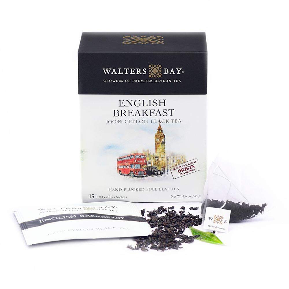 Tea, English Breakfast, Individually Wrapped with String,6 - 15 COUNT