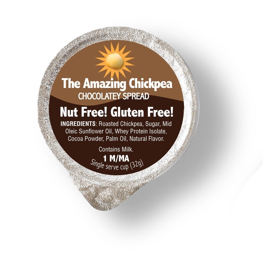 Spread, Chickpea, Chocolate, Cups,72 - 1.25 OUNCE