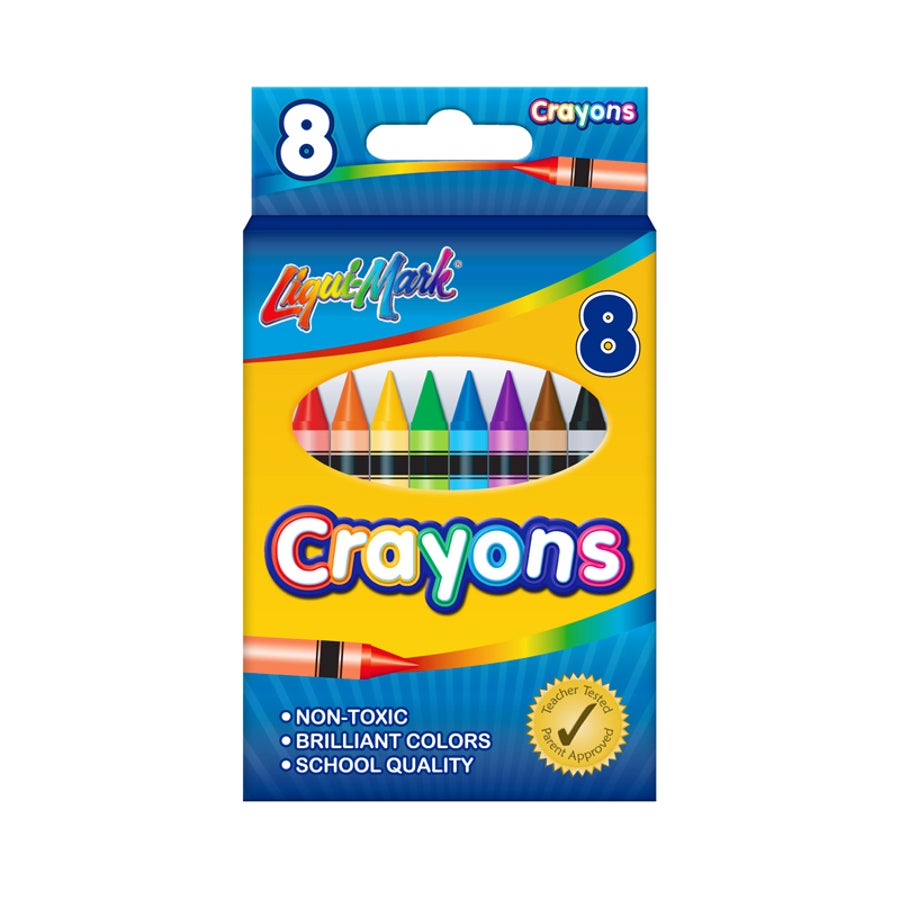 Crayons, Assorted Color,288 - 8 PIECE
