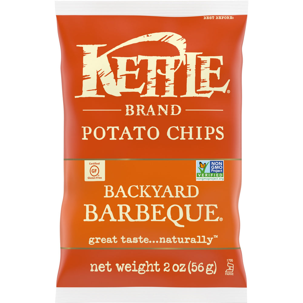 Chips, Potato, Barbeque, Kettle Cooked, Single-Serve,6 - 2 OUNCE