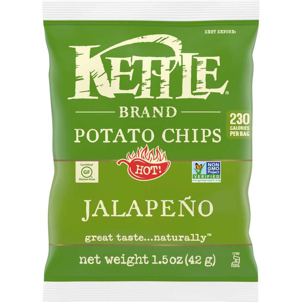 Chips, Potato, Jalapeno, Kettle Cooked, Single-Serve,24 - 1.5 OUNCE