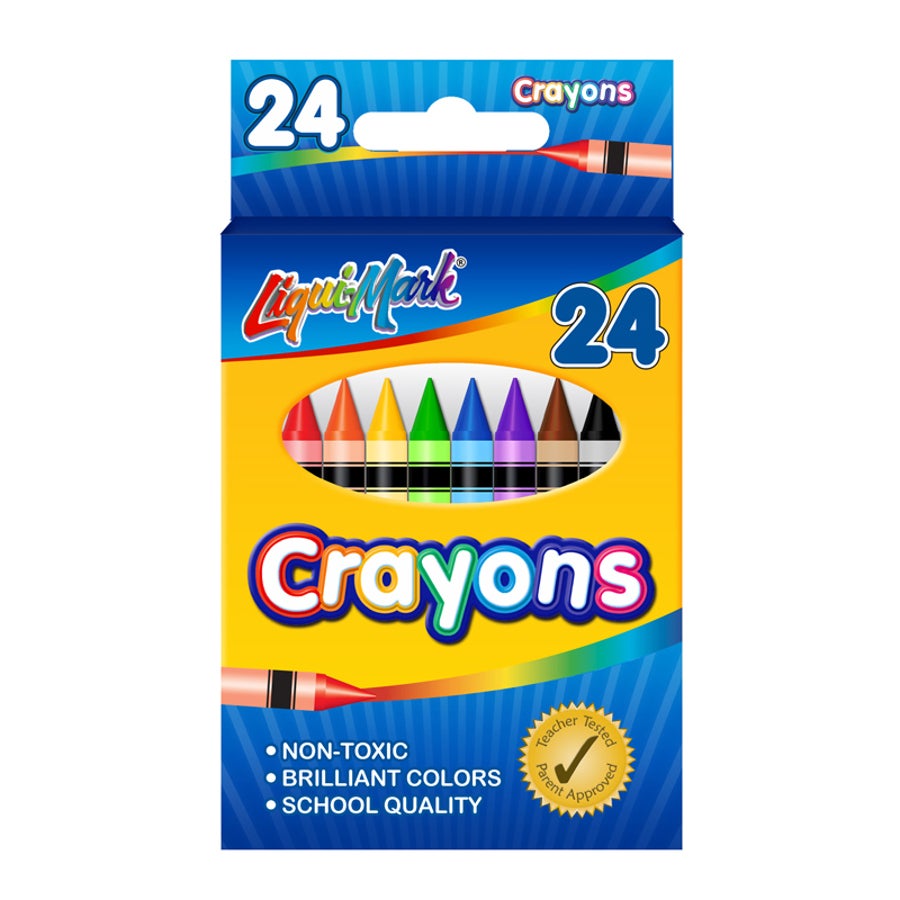 Crayons, Assorted Color,96 - 24 PIECE