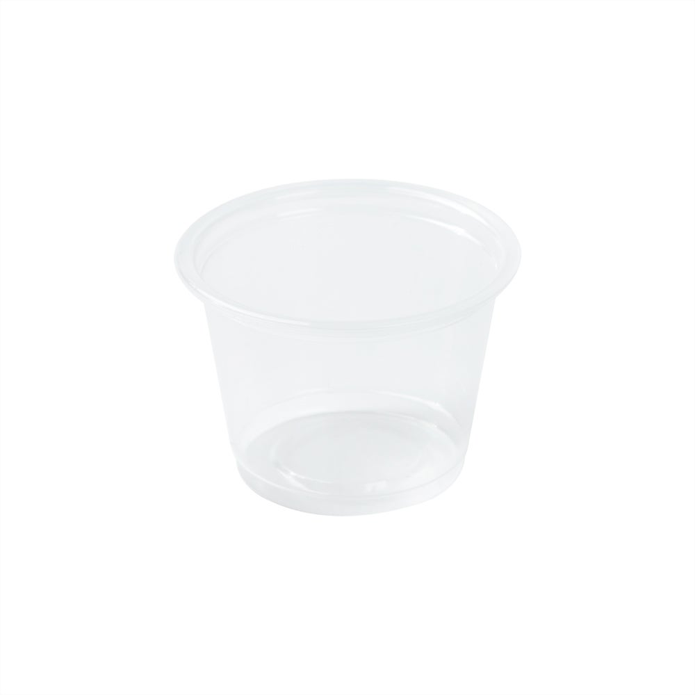 Cups, Portion, 1 Ounce, Plastic, Clear, Round,1 - 2000 COUNT
