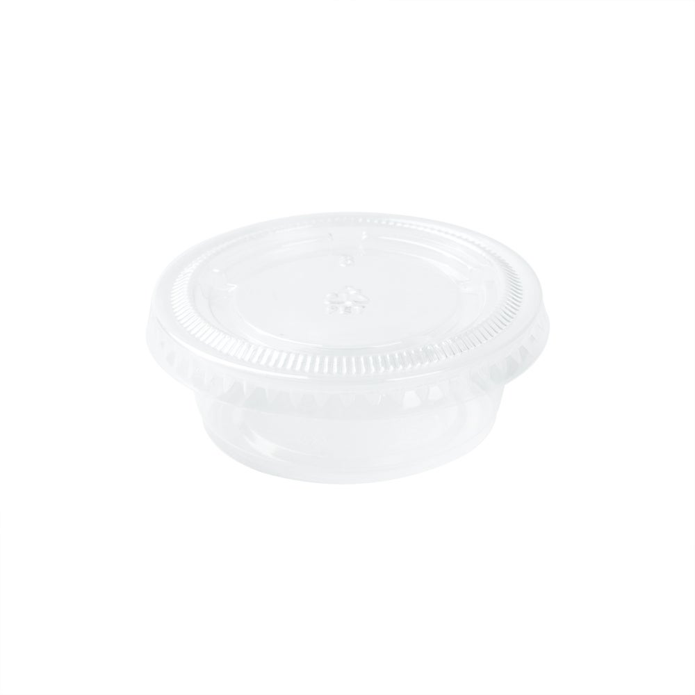 Lids, Flat, Plastic, Clear, for 1.5 /2/2.5 Ounce Portion Cups,1 - 2000 COUNT