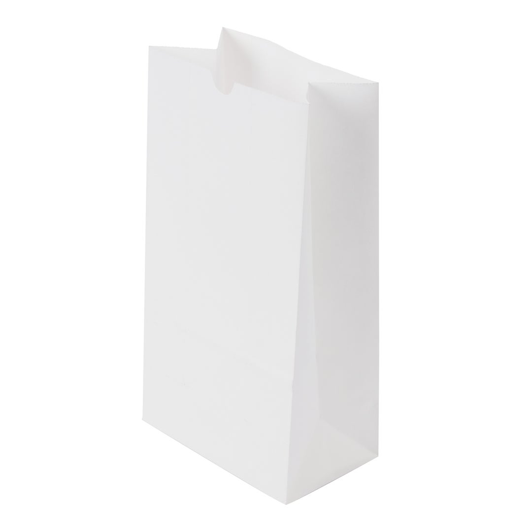 Bags, 6 x 3.5 x 10.75 Inch, Paper, White,1 - 100 COUNT