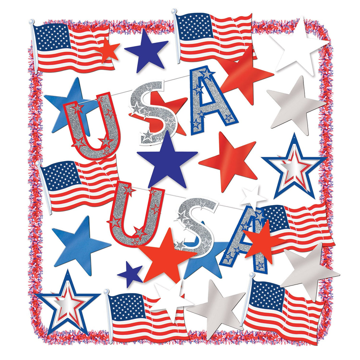 Decoration, Trimorama, Patriotic,1 - 1 EACH