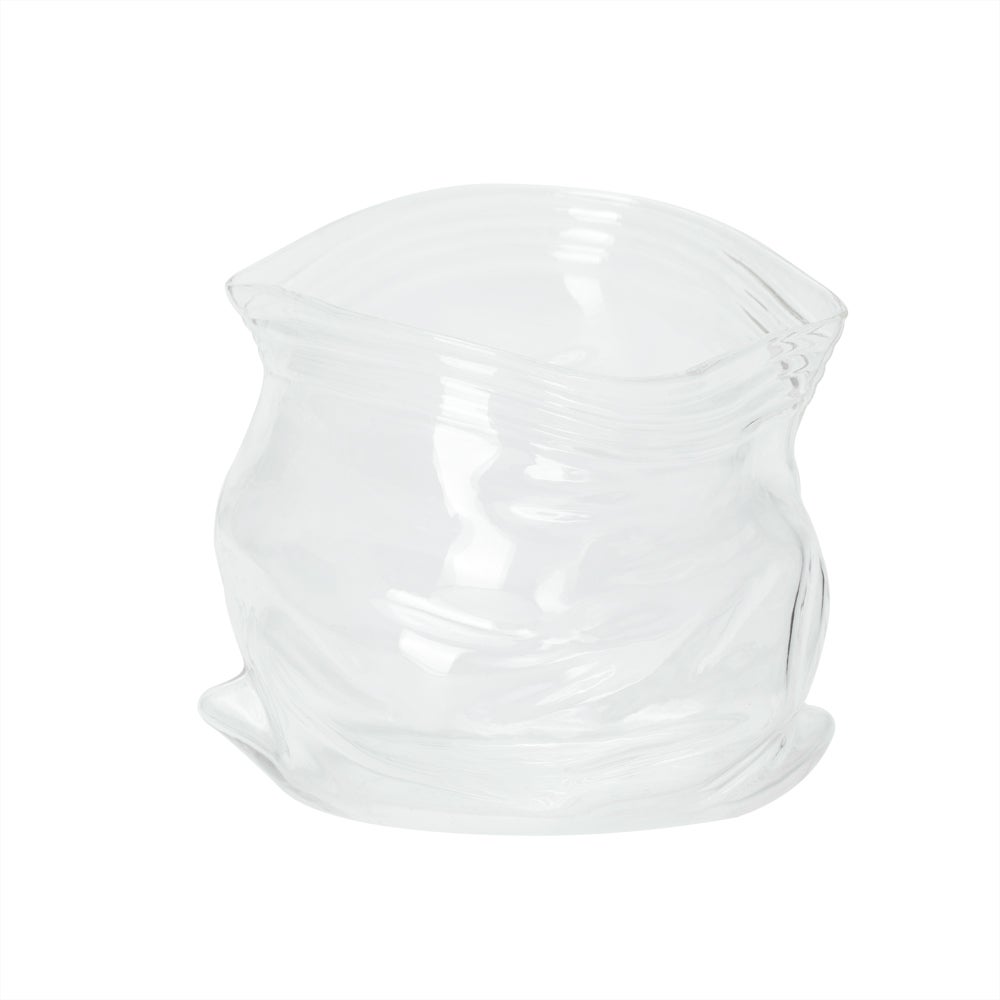 Bowl, Glass, 8 Ounce, Clear, Unzipped Bag-Shaped, 3.25 x 2.75 x 3.25 Inch,1 - 1 EACH