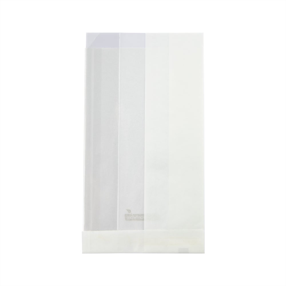 Bags, Bread, 3.75 x 2.75 x 8.5 Inch, Paper, White, with Window, Small,1 - 100 COUNT
