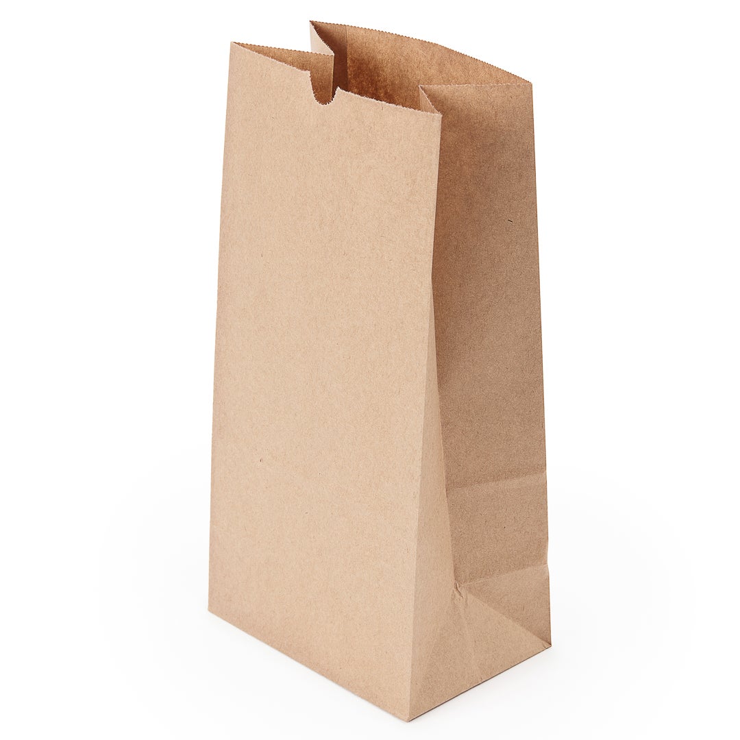 Bags, 6 x 4 x 11.75 Inch, Paper, Kraft,1 - 100 COUNT