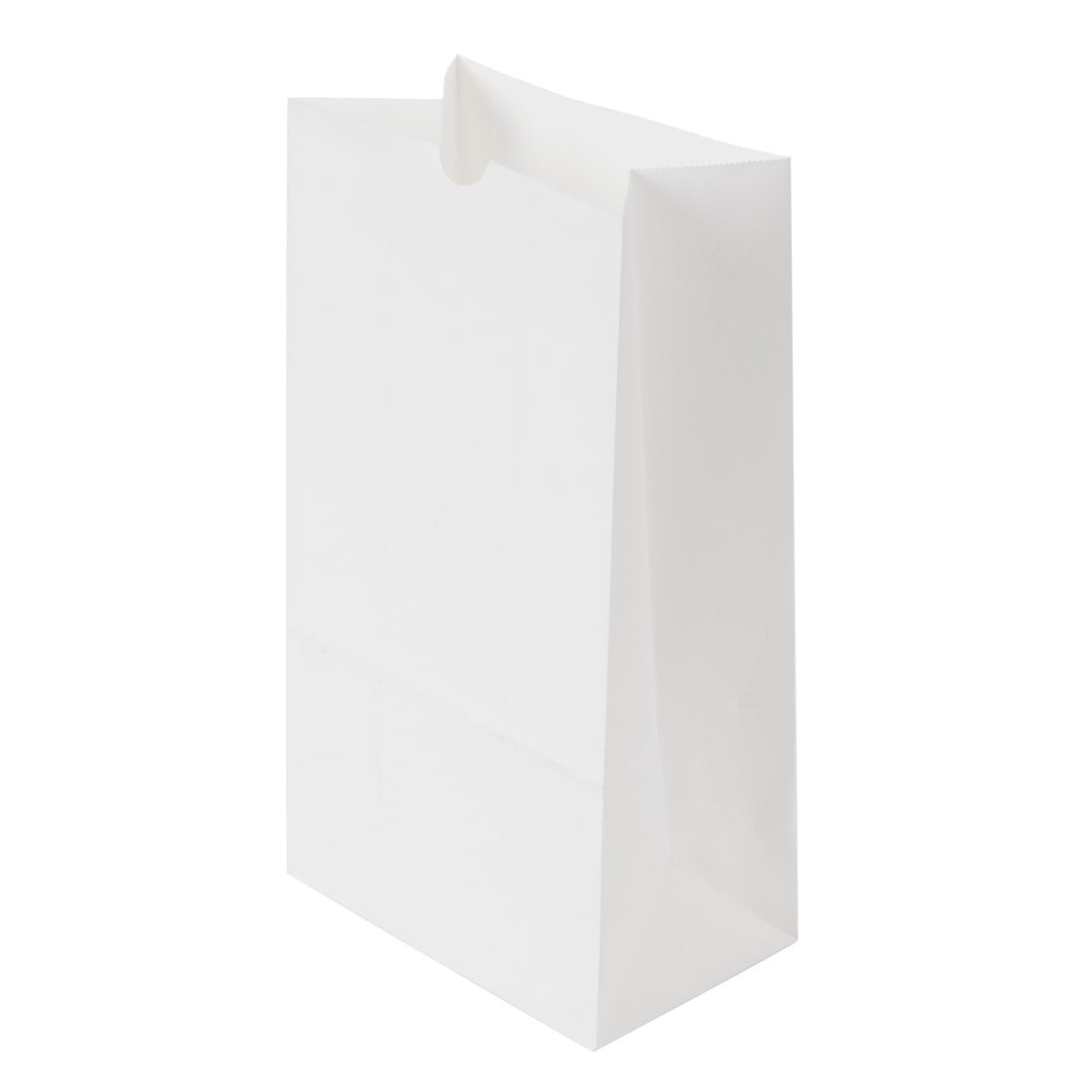 Bags, 7 x 4.25 x 12.5 Inch, Paper, White,1 - 100 COUNT
