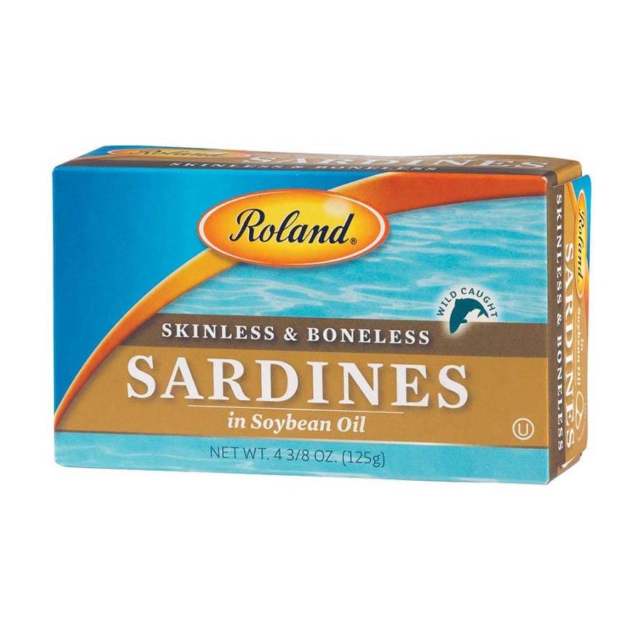 Sardines, in Soya Oil, Skin & Boneless,100 - 4.38 OUNCE