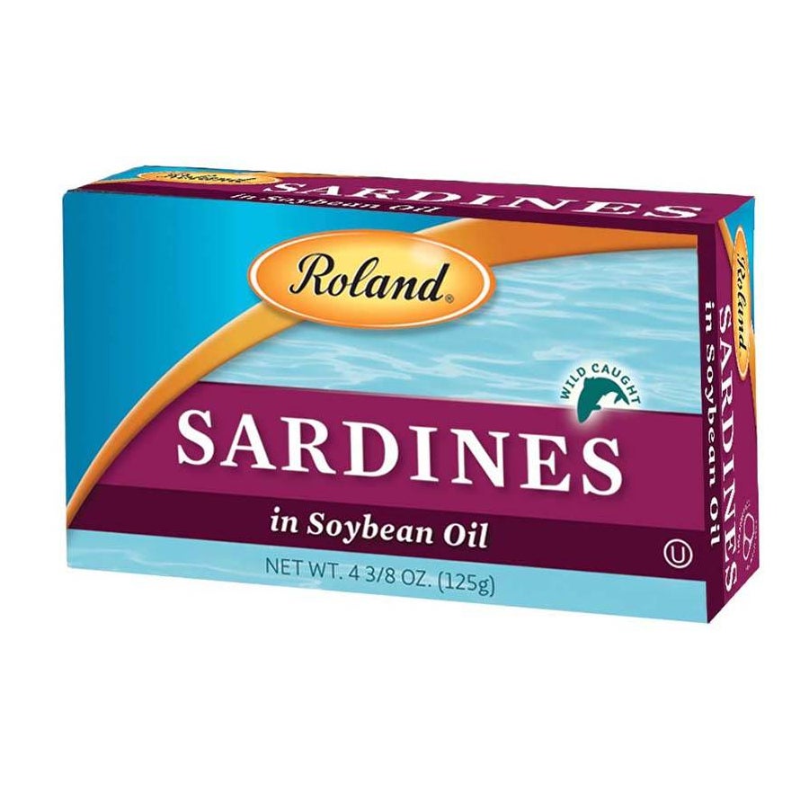 Sardines, Plain, in Vegetable Oil,50 - 4.38 OUNCE