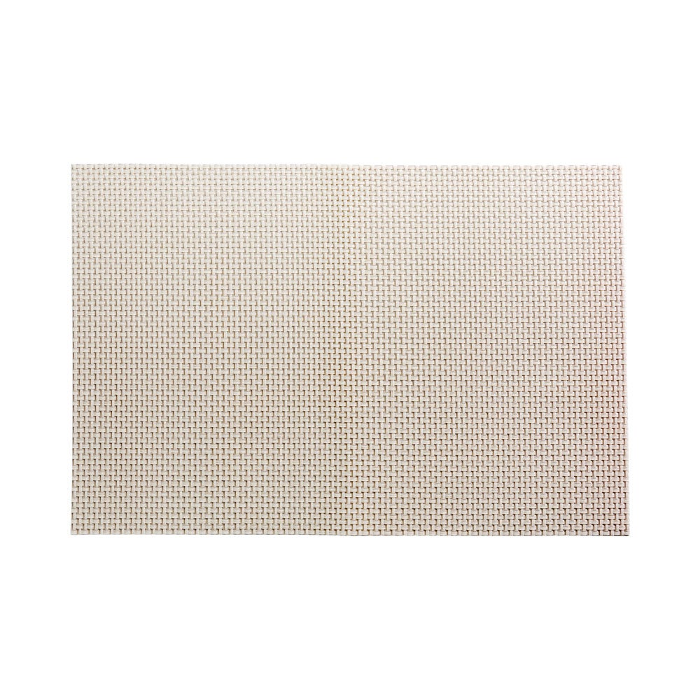 Placemats, 12 x 16 Inch, Amalfi Basketweave, White Pearl, Woven Vinyl,1 - 6 COUNT