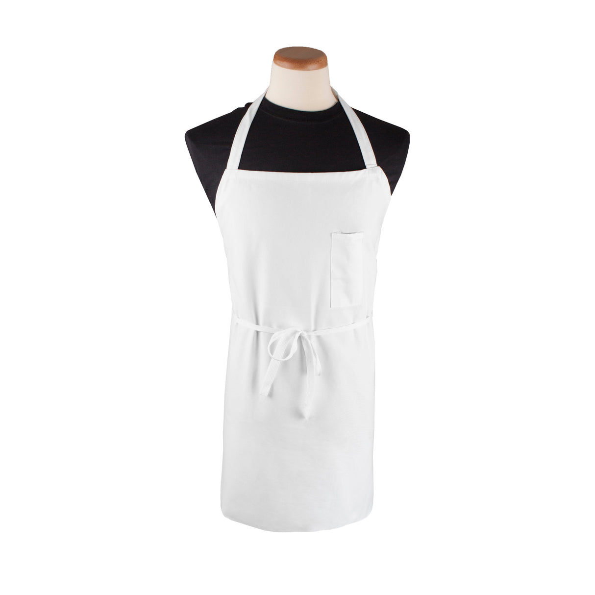 Apron, Bib, White,1 - 1 EACH