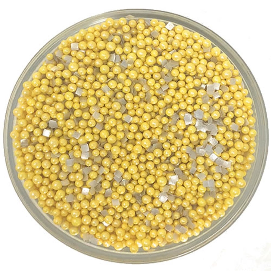 Sprinkle Mix, Golden Touch, Gold & White,6 - 1 POUND