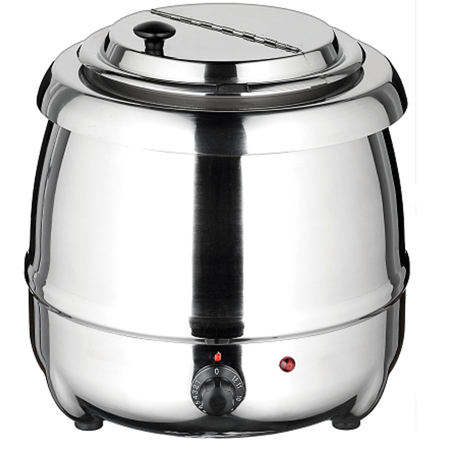 Warmer, Soup, 10 Quart, Stainless Steel, with Hinged Lid, 120 Volt,1 - 1 EACH