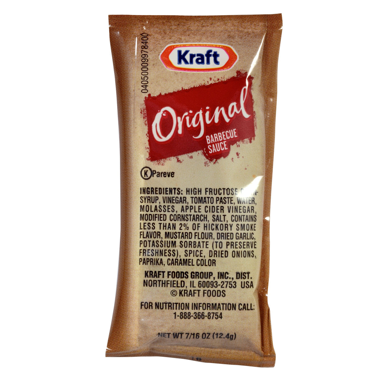 Sauce, Original, Barbecue, Packets, Shelf-Stable,204 - 0.44 OUNCE
