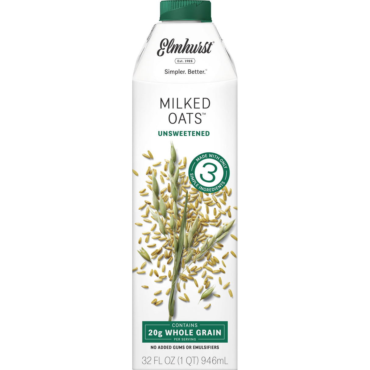 Milk, Oat, Unsweetened, Shelf-Stable,6 - 32 FLUID