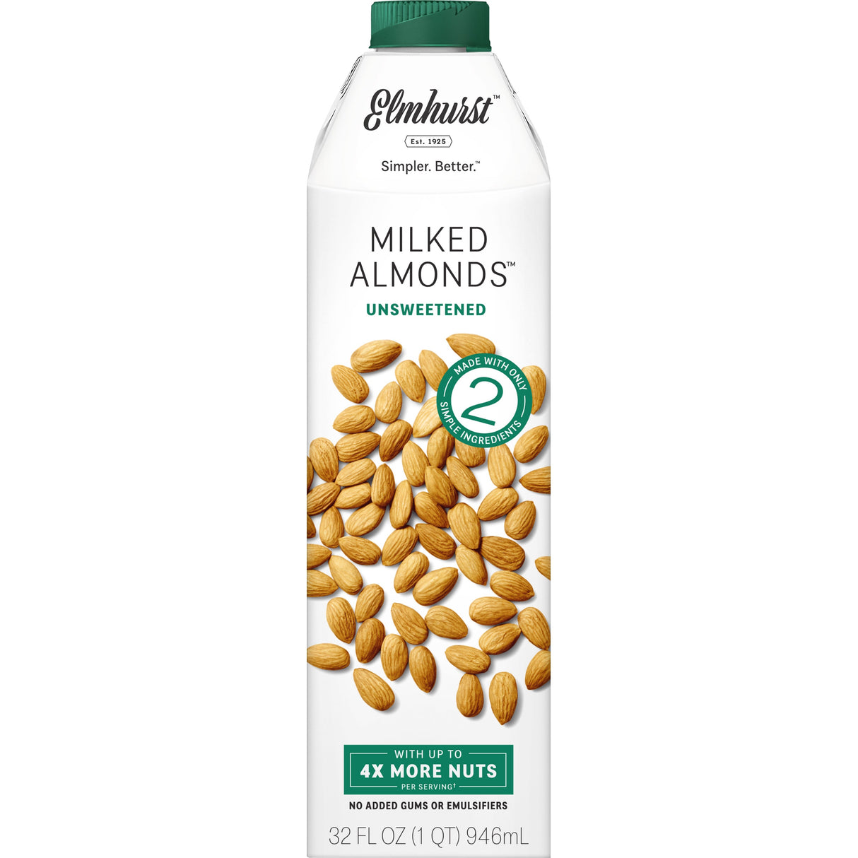 Milk, Almond, Unsweetened, Shelf-Stable,6 - 32 FLUID